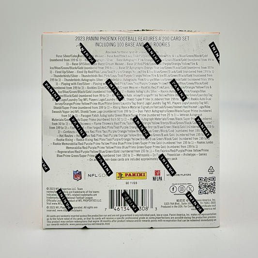 2023 Panini Phoenix Football Hobby Box