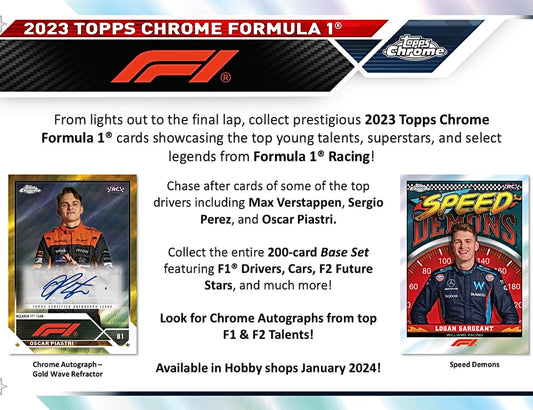 2023 Topps Chrome Formula 1 Hobby Box