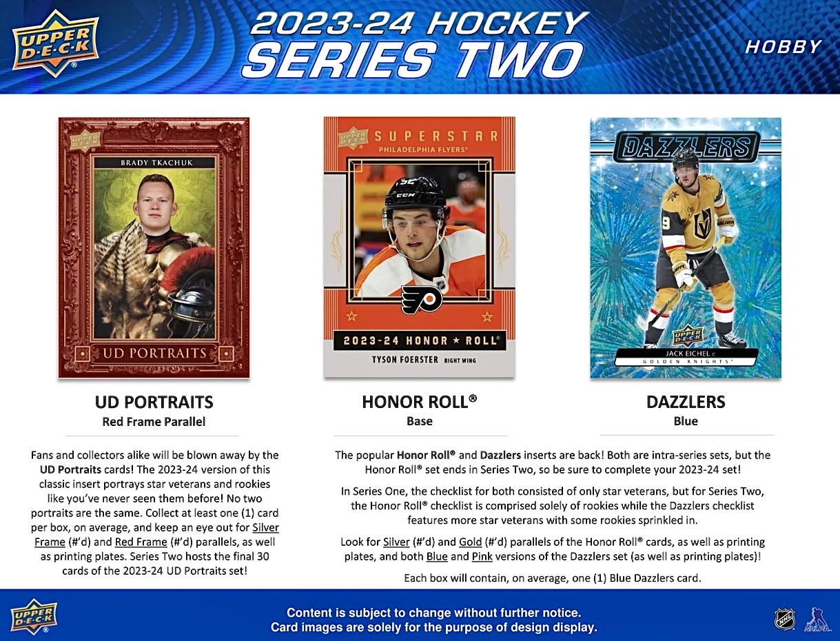 2023-24 Upper Deck Series 2 Hockey Hobby Box