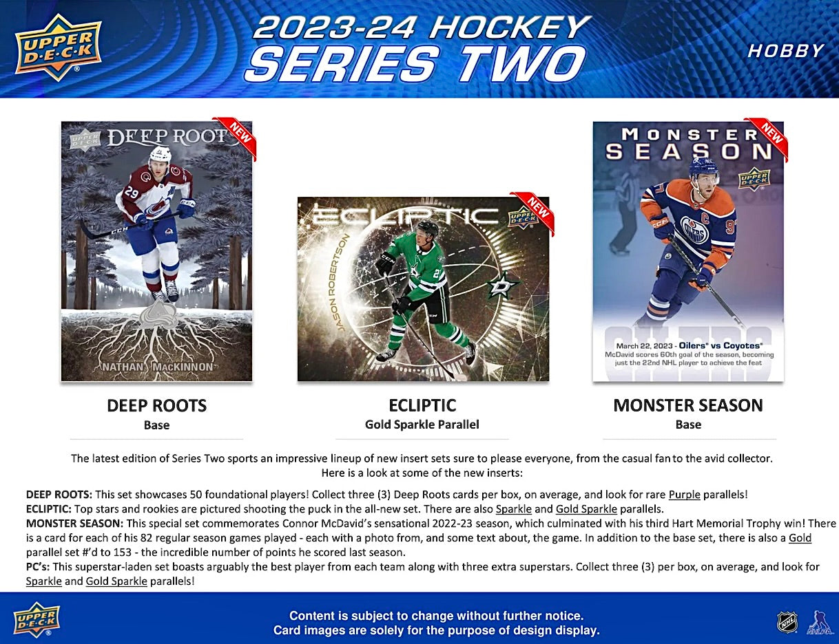 2023-24 Upper Deck Series 2 Hockey Hobby Box