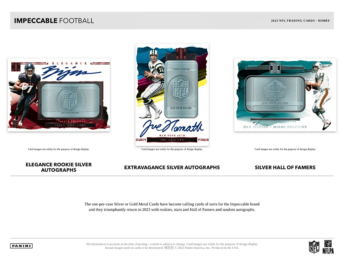 2023 Panini Impeccable Football Hobby Box