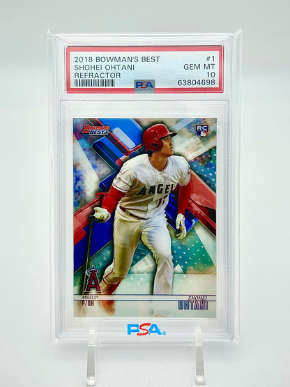 2018 Bowman's Best Refractor: #1 Shohei Ohtani (PSA 10) #63804698