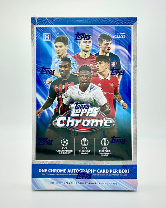 2022-23 Topps Chrome UEFA Club Competitions Soccer Hobby Box
