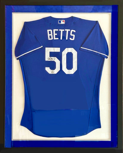 Mookie Betts Framed Autographed Authentic Jersey