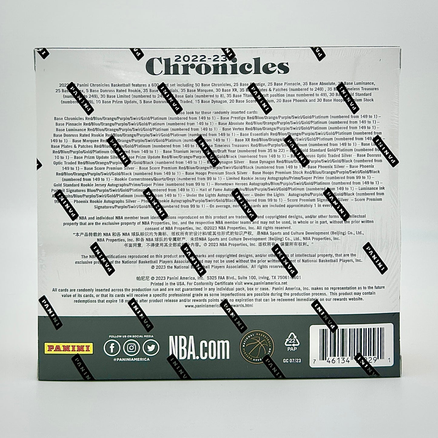 2022-23 Panini Chronicles Basketball Hobby Box