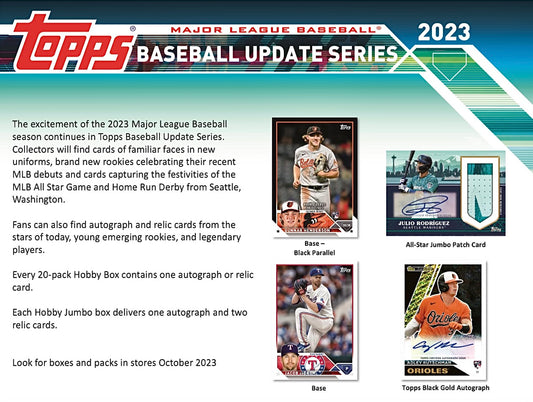 2023 Topps Update Baseball HTA Jumbo Box