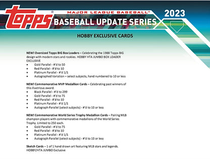 2023 Topps Update Baseball HTA Jumbo Box