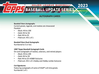 2023 Topps Update Baseball HTA Jumbo Box