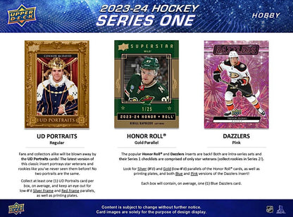 2023-24 Upper Deck Series 1 Hockey Hobby Box