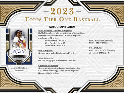 2023 Topps Tier One Baseball Hobby Box