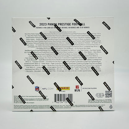 2023 Panini Prestige Football H2 Sealed Case (20 boxes)