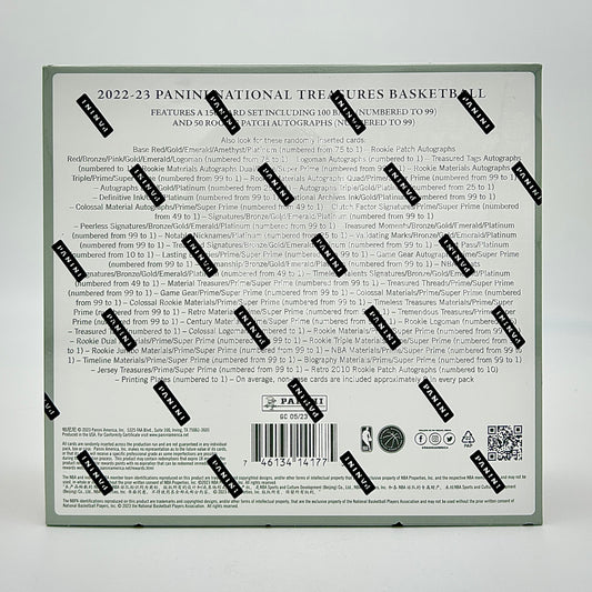 2022-23 Panini National Treasures Basketball Hobby Box