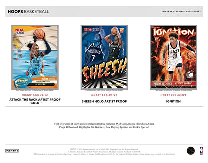 2023-24 Panini Hoops Basketball Hobby Sealed Case (20 boxes)