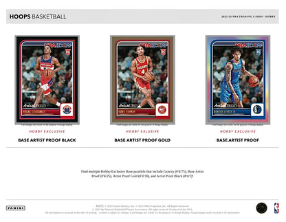 2023-24 Panini Hoops Basketball Hobby Box