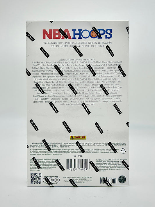 2023-24 Panini Hoops Basketball Hobby Box