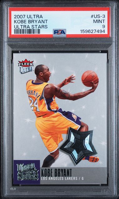 2007 Fleer Ultra Ultra Stars #US-3 Kobe Bryant PSA 9 - Front