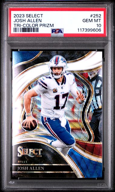 2023 Select Josh Allen Tri-Color Prizm PSA 10