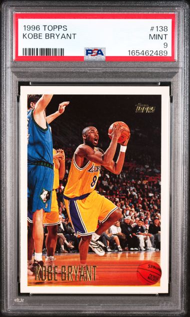 1996 Topps #138 Kobe Bryant PSA 9 - Front