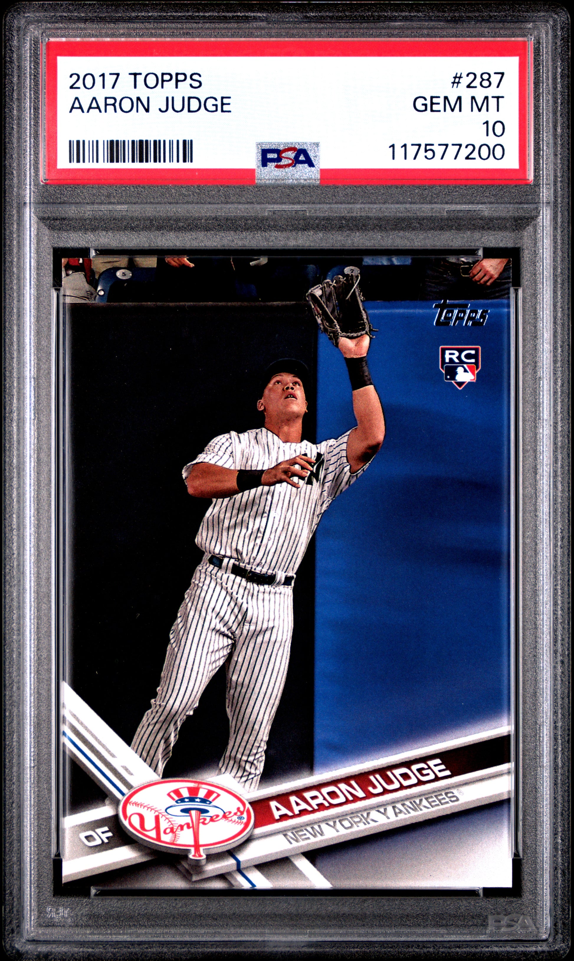 2017 Topps #287 Aaron Judge PSA 10