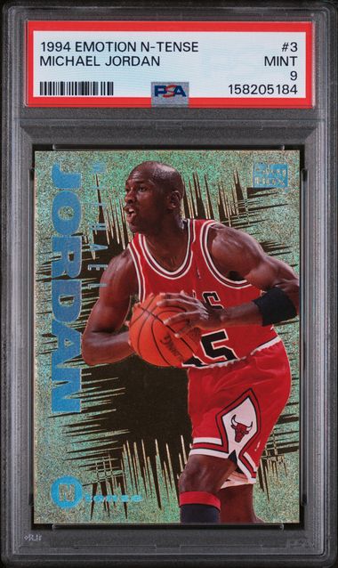 1994 Skybox Emotion N-Tense #3 Michael Jordan PSA 9 - Front