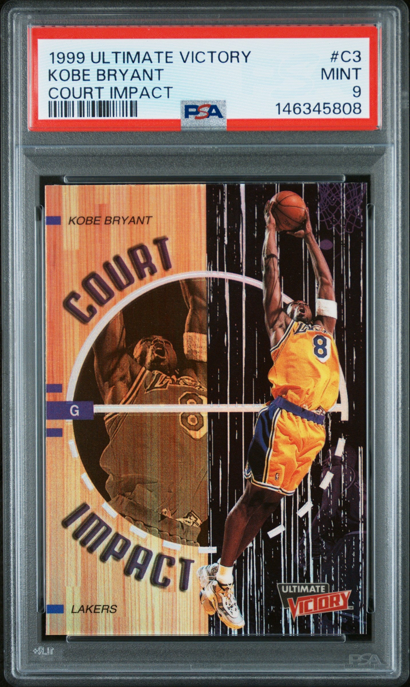 1999 Upper Deck Ultimate Victory Court Impact #C3 Kobe Bryant PSA 9