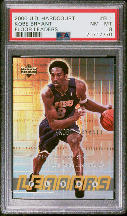 2000 Upper Deck Hardcourt Floor Leaders #FL1 Kobe Bryant PSA 8