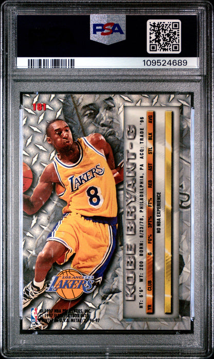 1996 Fleer Metal #181 Kobe Bryant PSA 8