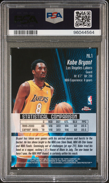 2000 Topps Chrome No Limit #NL1 Kobe Bryant PSA 9