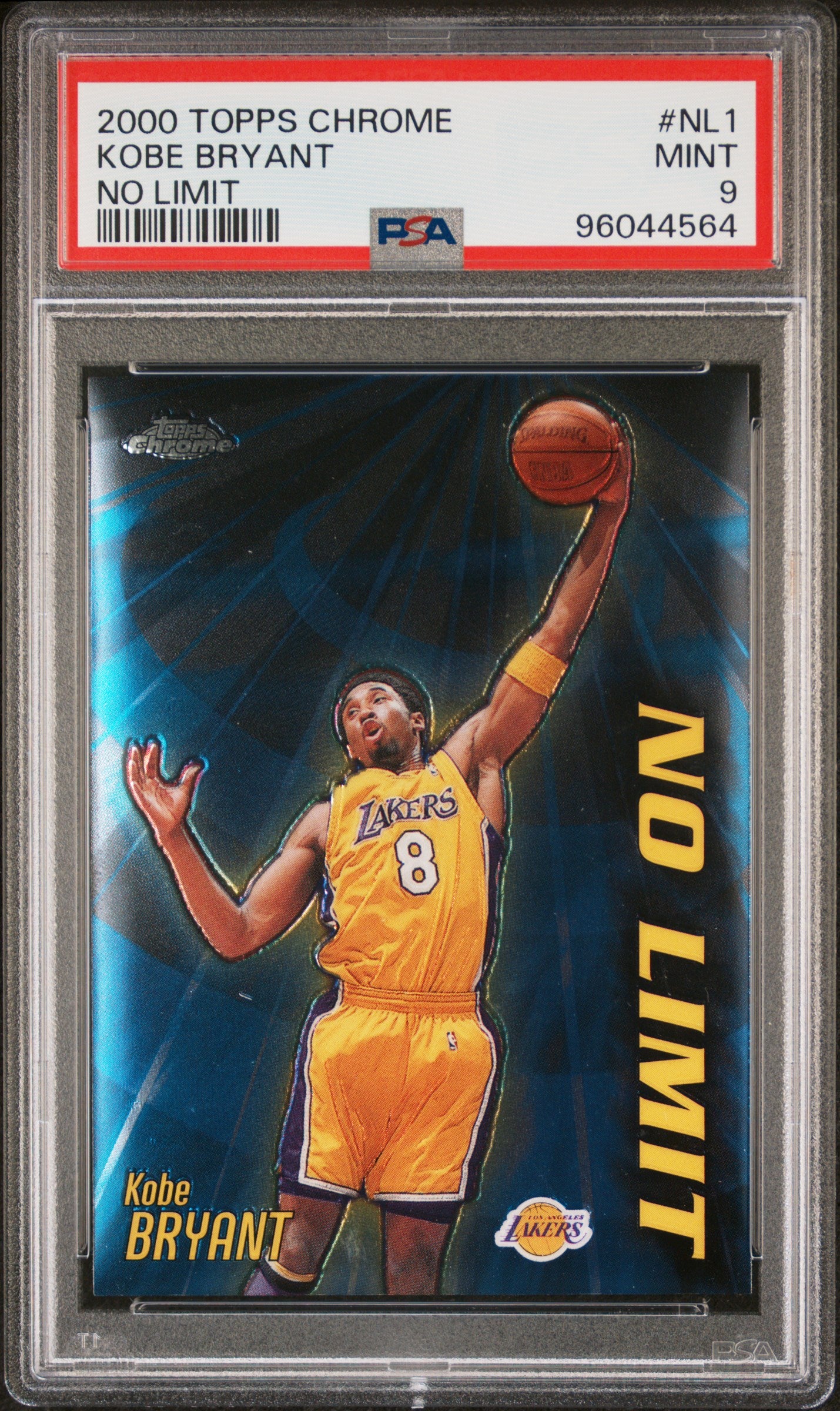 2000 Topps Chrome No Limit #NL1 Kobe Bryant PSA 9