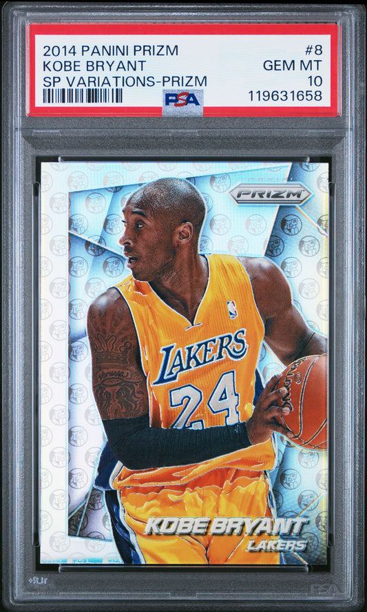 2014 Panini Prizm SP Variations Prizm #8 Kobe Bryant PSA 10