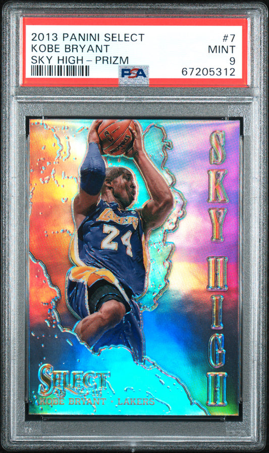 2013 Panini Select Sky High Prizm #7 Kobe Bryant PSA 9