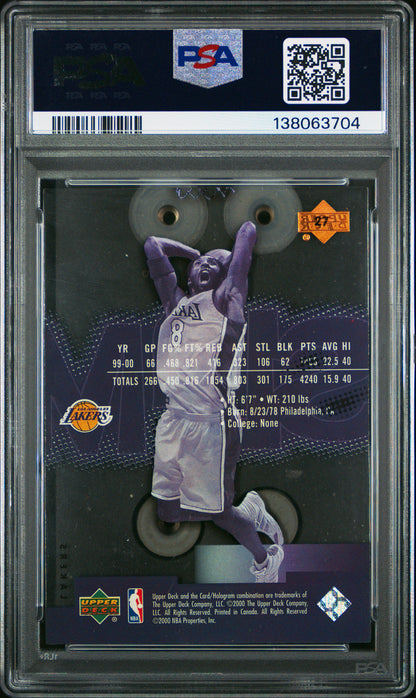 2000 Upper Deck Slam #27 Kobe Bryant PSA 9