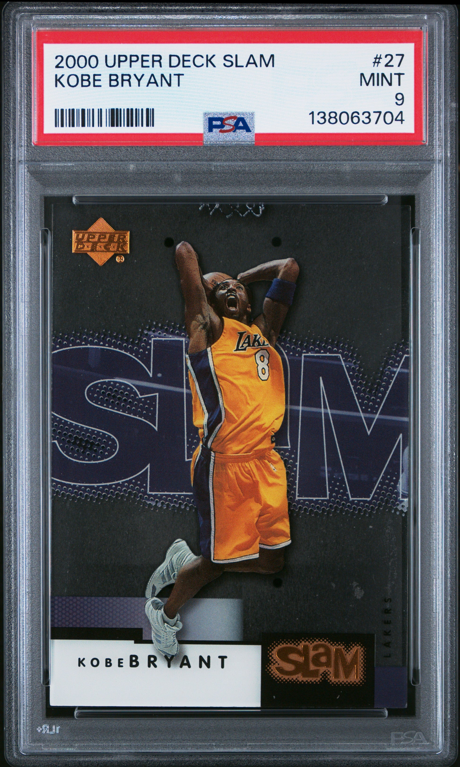 2000 Upper Deck Slam #27 Kobe Bryant PSA 9