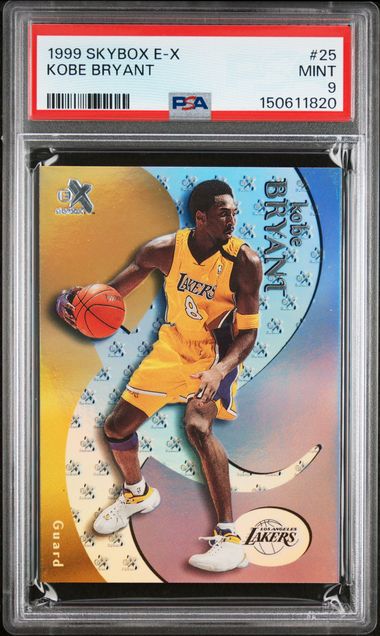 1999 Skybox E-X Kobe Bryant PSA 9 - Front