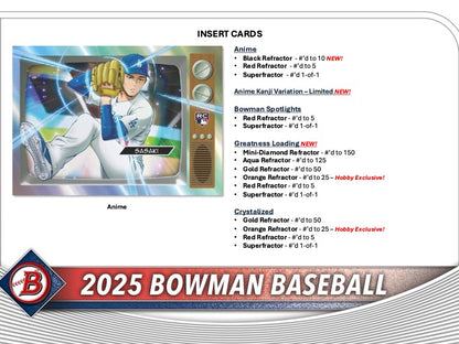 2025 Bowman Baseball Hobby