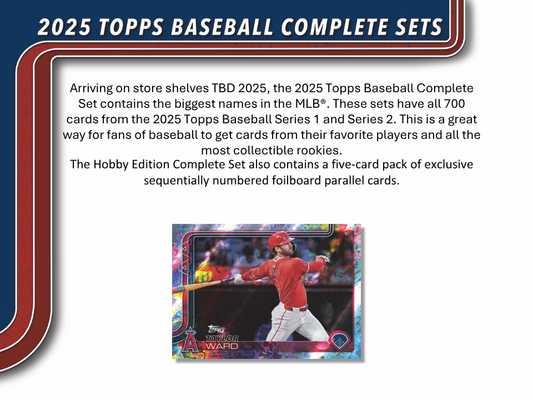 2025 Topps Baseball Complete Set - Hobby Edition