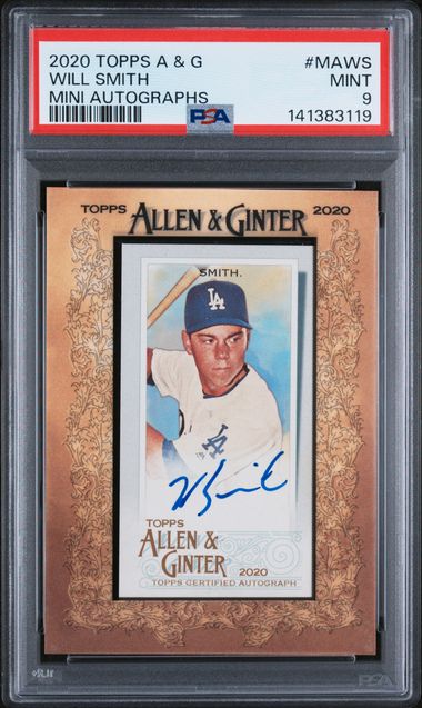 2020 Topps Allen & Ginter Mini Autos #MAWS Will Smith PSA 9 - Front