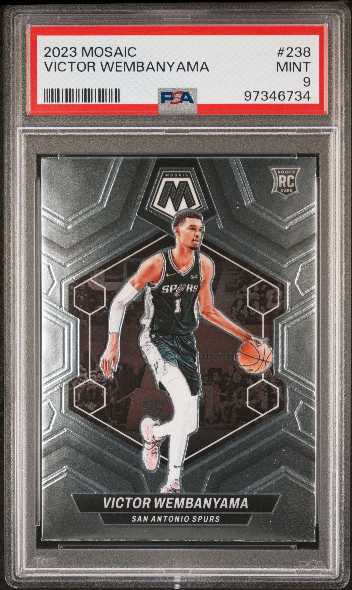 2023 Panini Mosaic #238 Victor Wembanyama PSA 9