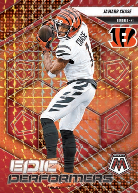 2025 Panini Mosaic Football Hobby Blaster Epic Performers Red Ja'Marr Chase
