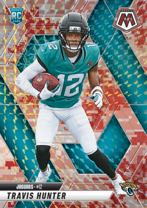 2025 Panini Mosaic Football Hobby Mega Camo Red Travis Hunter