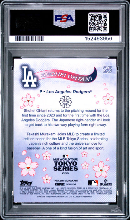 2025 Topps Murakami Tokyo Series #25 Shohei Ohtani PSA 8