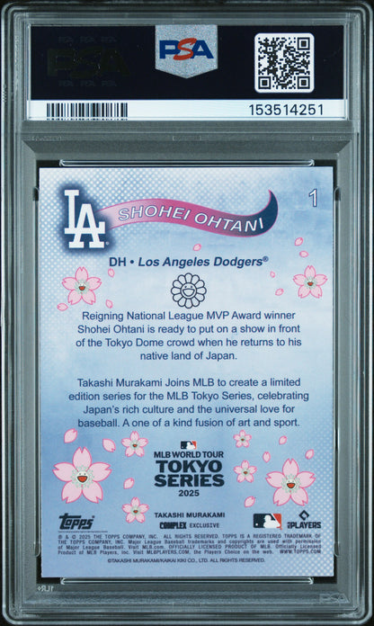 2025 Topps Murakami Tokyo Series #1 Shohei Ohtani PSA 8