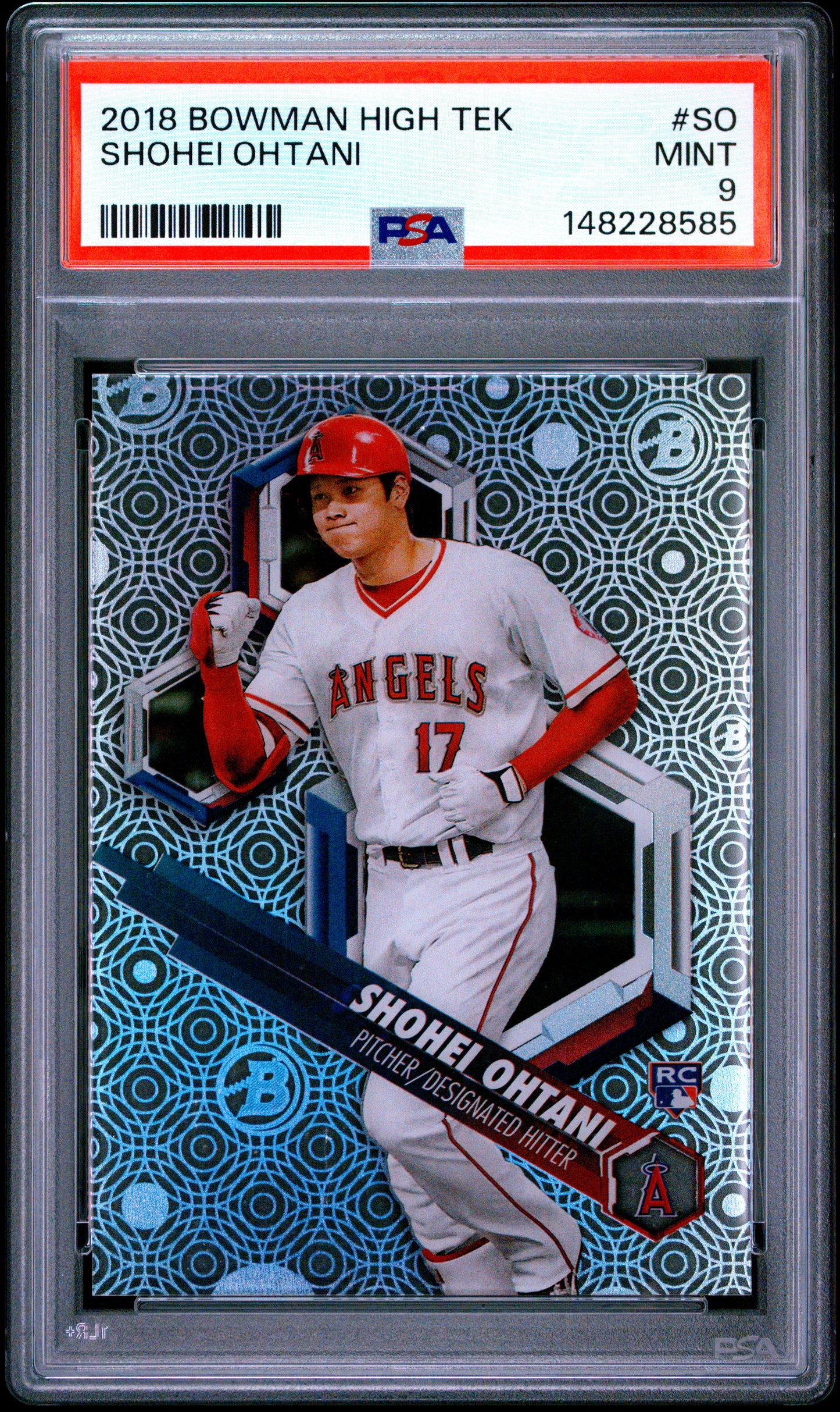 2018 Bowman High Tek #SO Shohei Ohtani PSA 9