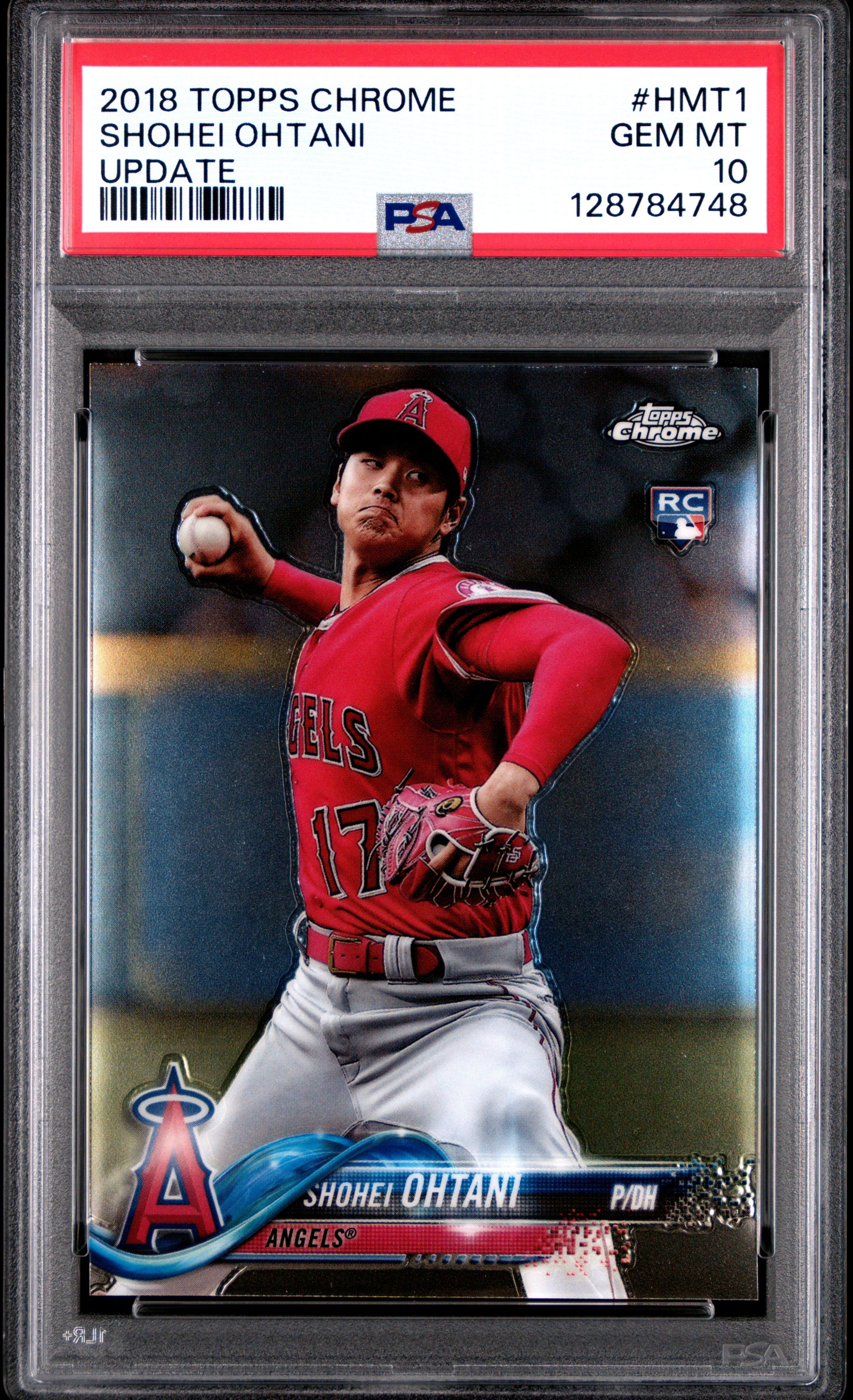 2018 Topps Chrome Shohei Ohtani Update International Affair Rookie RC PSA 10 Graded Card
