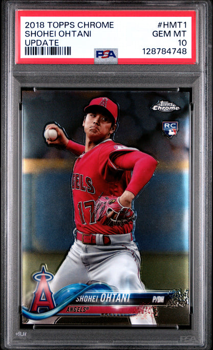 2018 Topps Chrome Update #HMT1 Shohei Ohtani PSA 10