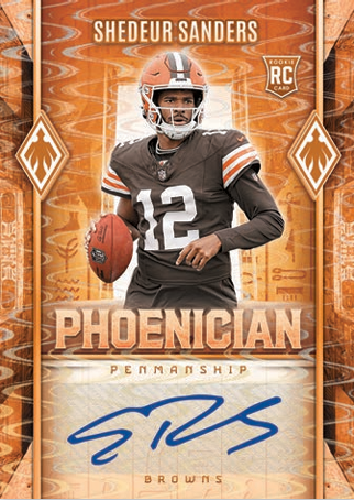 2025 Panini Phoenix Football Hobby Blaster Phoenician Penmanship Shedeur Sanders