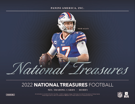 2022 Panini National Treasures Football Hobby Sealed Case (4 boxes)