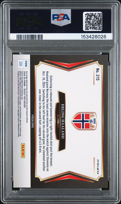 2024-25 Panini Select FIFA Pandora #215 Erlilng Haaland PSA 10