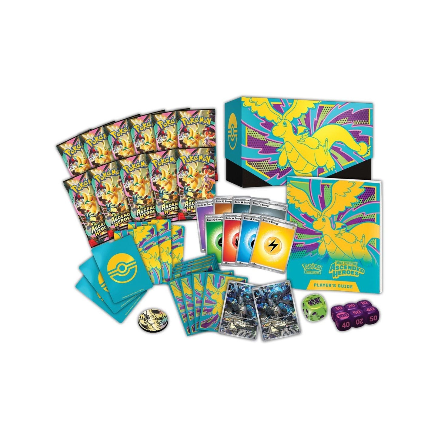 Pokémon Mega Evolution Ascended Heroes Elite Trainer Box Contents