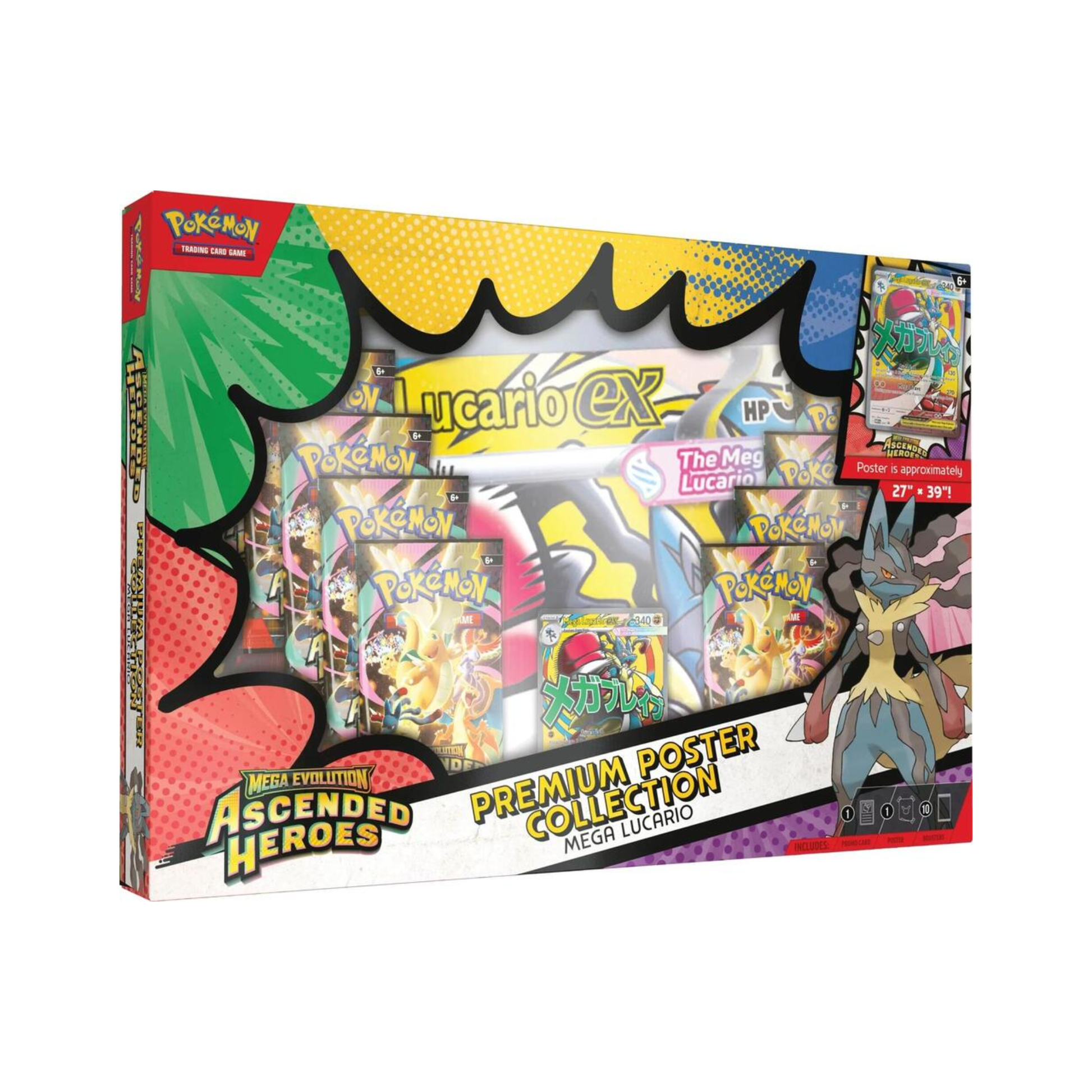 Pokémon Mega Evolution Ascended Heroes Premium Poster Collection - Lucario ex